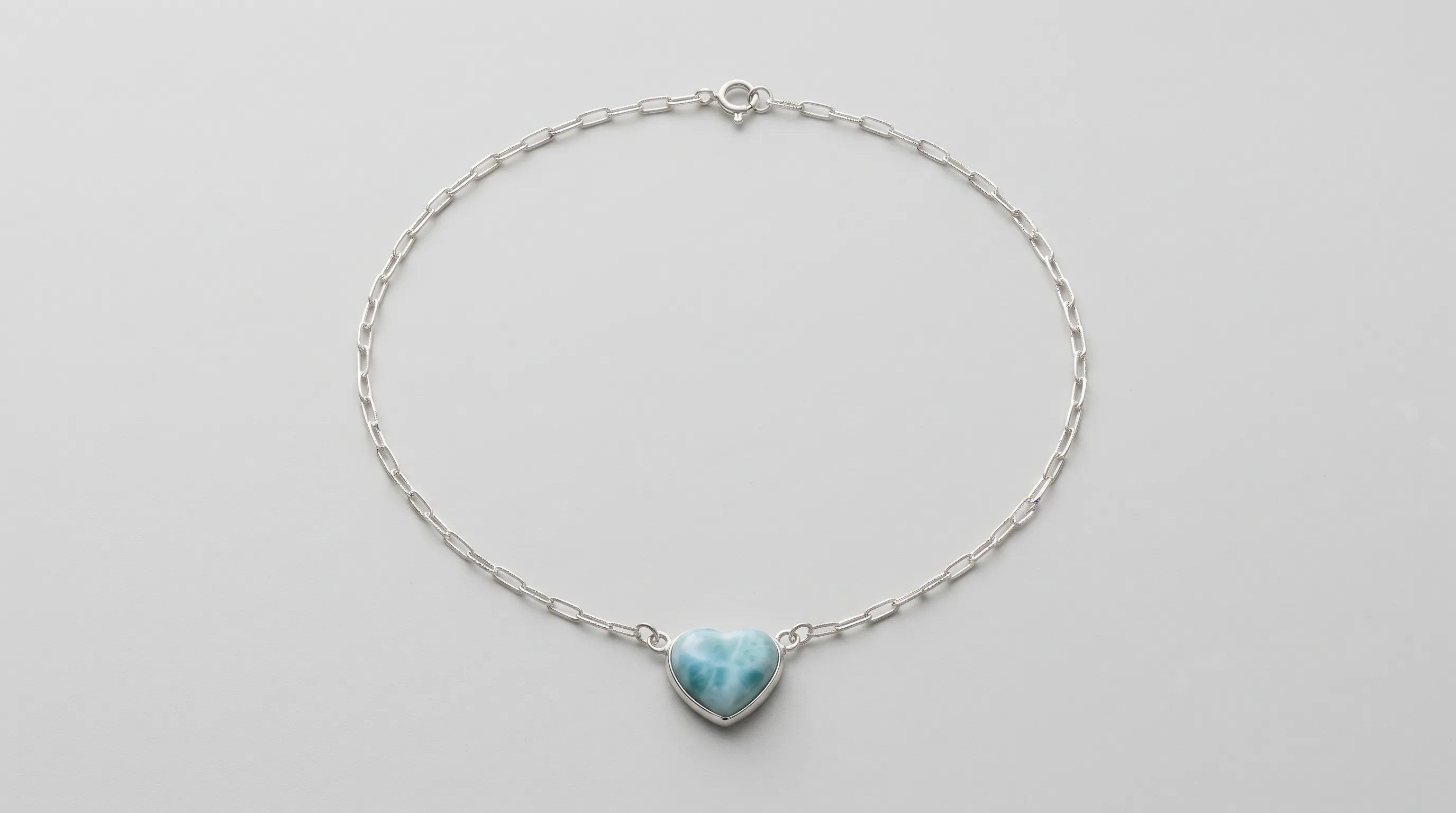 Heart Larimar Necklace