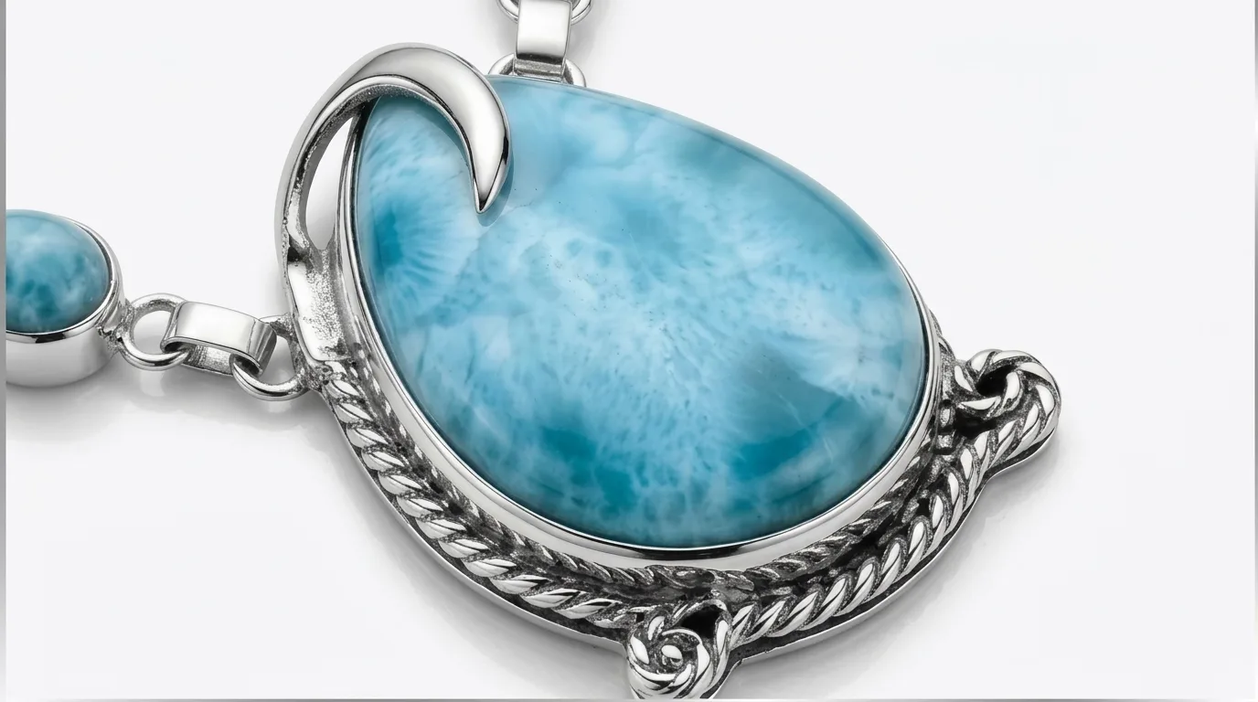Lágrimas Larimar Graduateds Necklace